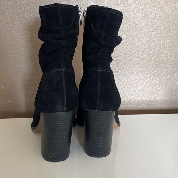 Vince Camuto Crethana Ruched Leather Block Heel Boot size 10 - Picture 4 of 7